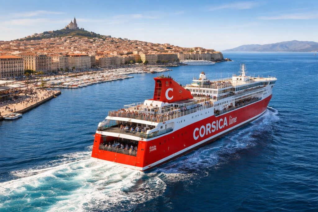 Rejoindre la Corse et Palombaggia en ferry Corsica Linea ou La Méridionale depuis Marseille